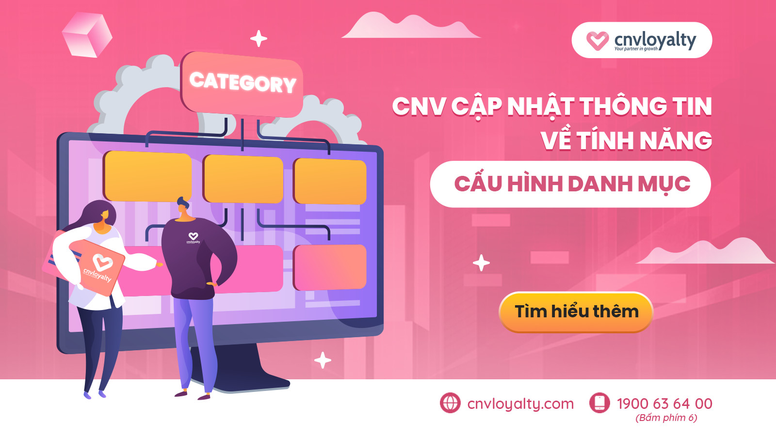 tính năng cấu hình danh mục